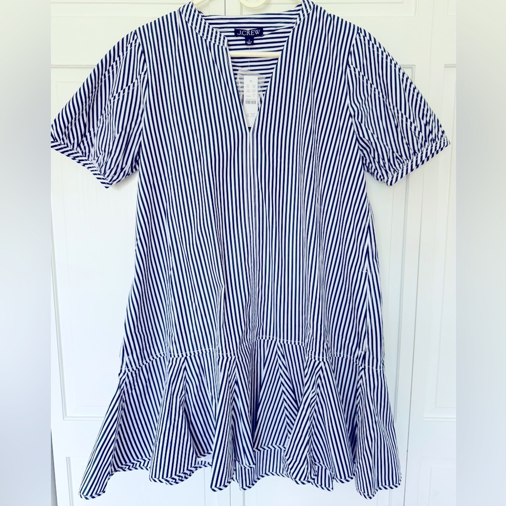 J. Crew Striped Dress w/ Pockets